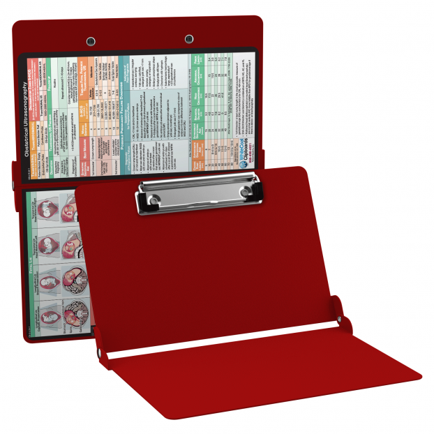 WhiteCoat Clipboard® - Red OB Ultrasonography Edition